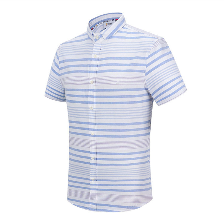 Anti-pilling Custom Logo bottone in alto manica corta 100% cotone Kids Shirt ragazzi Shirt