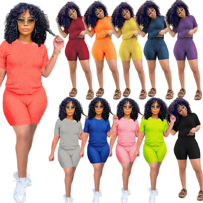 2021 antibatterico di buona qualità 2 pezzi set camicia yoga pantaloncini jogger pantaloncini abbigliamento sportivo