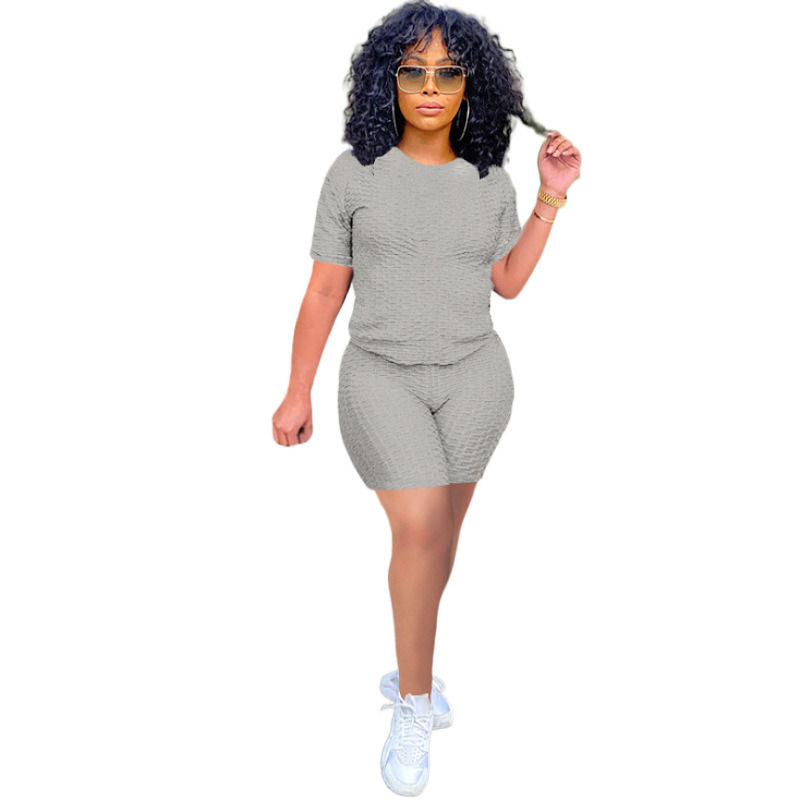 2021 antibatterico di buona qualità 2 pezzi set camicia yoga pantaloncini jogger pantaloncini abbigliamento sportivo