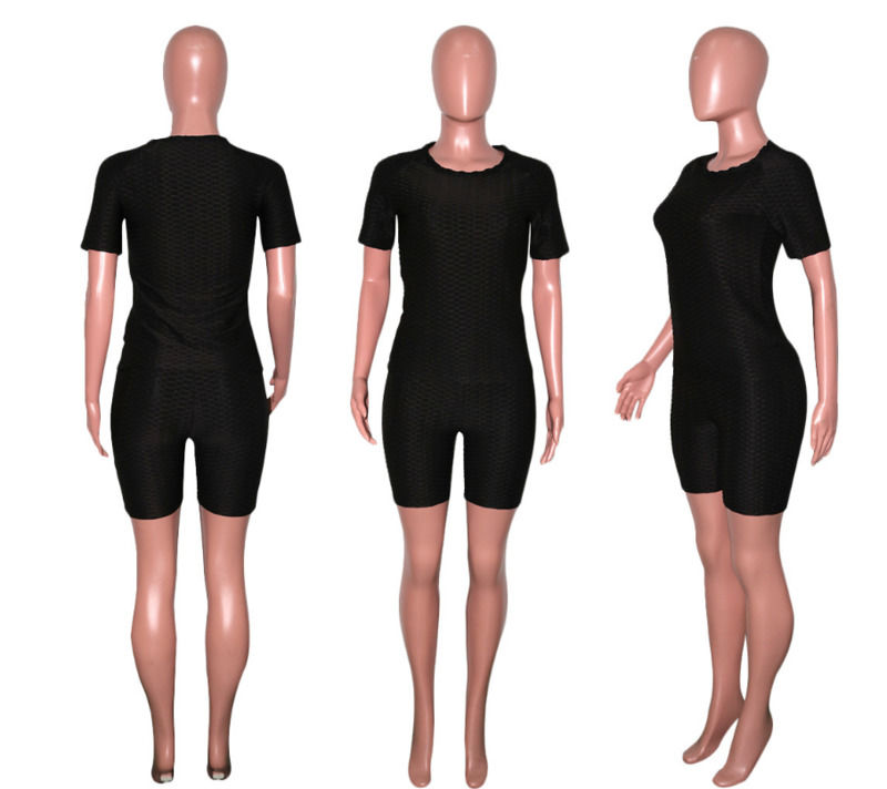 2021 antibatterico di buona qualità 2 pezzi set camicia yoga pantaloncini jogger pantaloncini abbigliamento sportivo